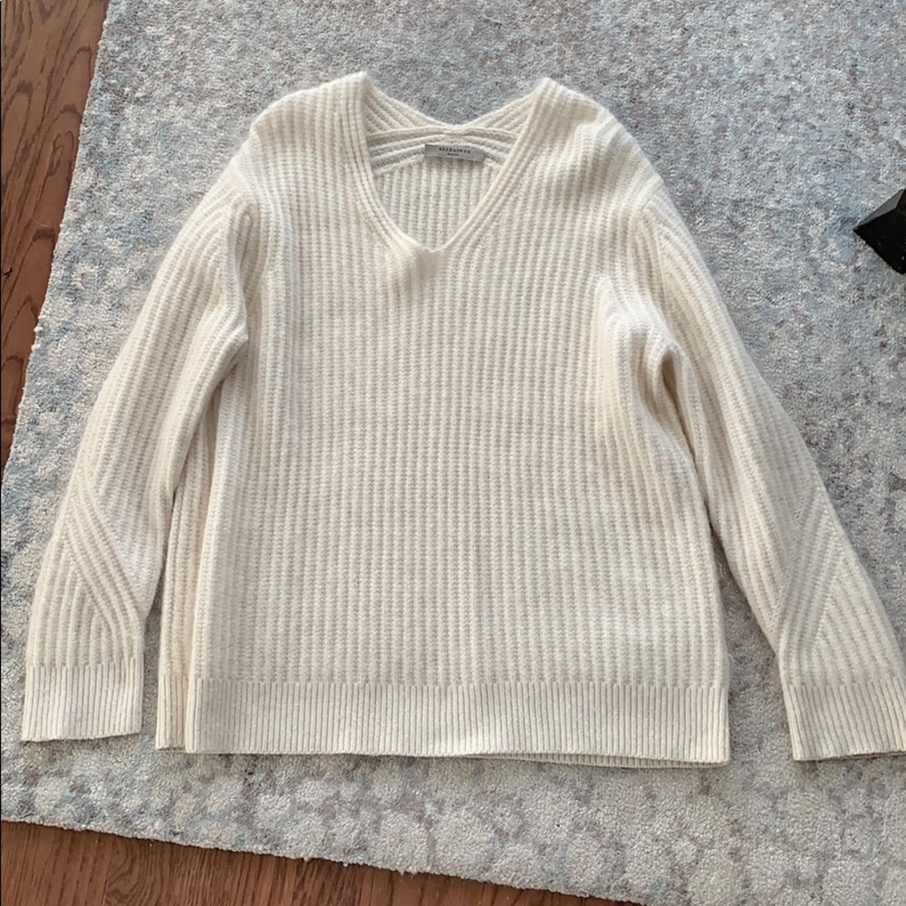 Allsaints oversized white sweater!